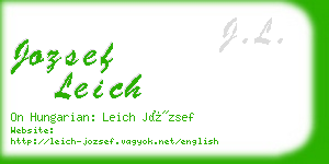 jozsef leich business card